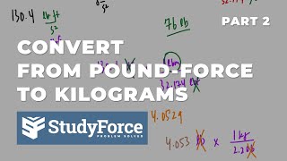 Convert lbf to kg Poundforce to Kilograms Part 2 [upl. by Doolittle]