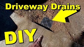 Driveway Drainage Channel Drain or Catch Basin [upl. by Ecirehc271]