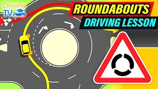 FULL DRIVING LESSON IN ROUNDABOUTS [upl. by Akinahc986]