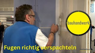 So spachtelt man Fugen mit Uniflott von Knauf [upl. by Ambros501]