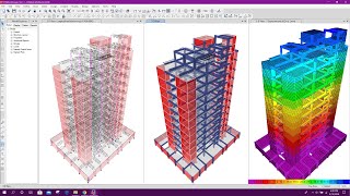 Multistoried Building Design in Etabs v18  IS 4562000  Part2 [upl. by Gnahc]