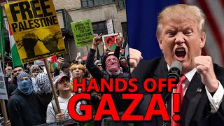 LIVE From TRUMP HANDS OFF Gaza Protest in NYC [upl. by Ahsiyn193]