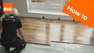 How to lay flooring part 3 laying locking laminate [upl. by Lillian]