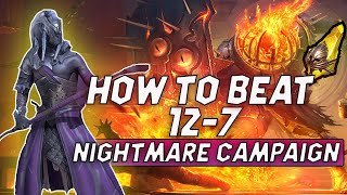 RAID  127 NIGHTMARE CAMPAIGN  HOW TO 3 STAR  PARAGON CHEESE  Raid Shadow Legends [upl. by Taite]