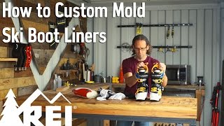 Skiing How to Custom Mold Ski Boot Liners [upl. by Atikat688]