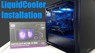 How to Install a Water Cooler in your PC MasterLiquid ML240L V2 RGB [upl. by Artemed740]