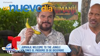 Kevin Hart The Rock y Jack Black ¡hablan en español  Un Nuevo Día  Telemundo [upl. by Tfat364]