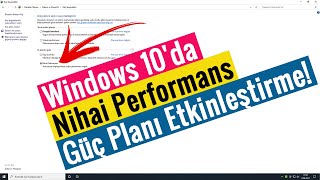 Windows 10da Nihai Performans Güç Planı Nasıl Etkinleştirilir [upl. by Htebilil]