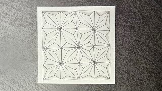 Zentangle pattern for beginners [upl. by Pirri]