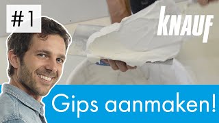 ZELF GIPS AANMAKEN  Doe het samen met Knauf 1 [upl. by Karab786]