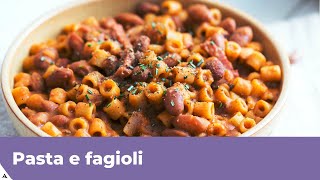 PASTA E FAGIOLI Ricetta classica [upl. by Auof]