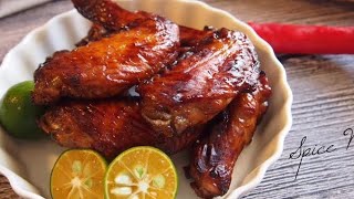 SUPER EASY Baked Honey Chicken Wings 烤蜜汁鸡翼 [upl. by Katie]