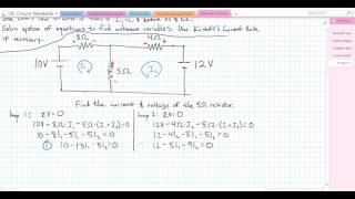 LoopCurrent Analysis Problem [upl. by Cosmo793]