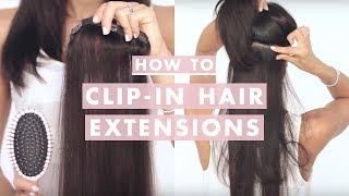 How to Clip In Luxy Hair Extensions [upl. by Lletram]