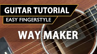 Way Maker  Easy FingerStyle Guitar Tutorial [upl. by Beauvais]