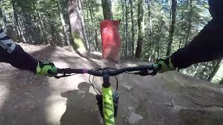 Morzine Bike Park PT2 Properly Steep RED [upl. by Shira703]