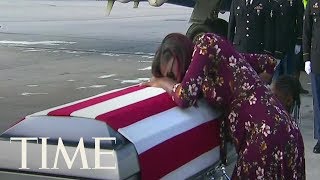 See The Heartbreaking Moment Sgt La David T Johnsons Widow Received His Remains  TIME [upl. by Christiano]