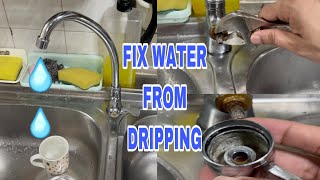 Fix water Tap from dripping  Water Tap leaking  DIY Now  step by step [upl. by Arak412]