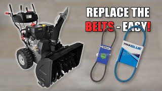 How to Replace Belts on a Snowblower [upl. by Htebi]