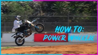 How to Third Gear Power Wheelie the DRZ400sm [upl. by Gwennie24]