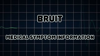 Bruit Medical Symptom [upl. by Aikcir]