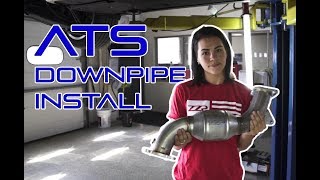 ZZP Install ATS Downpipe [upl. by Eilrebmik]