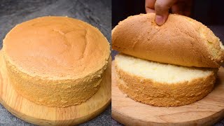 Basic Vanilla Sponge Cake l Best Sponge For Birthday Cake [upl. by Rehctaht]