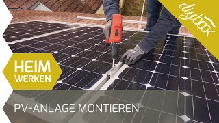 PV Anlage montieren  Aufdachmontage selber machen [upl. by Haymes]