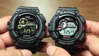 Casio Mudman G9300GB1 VS Mudman G93001 [upl. by Brice]