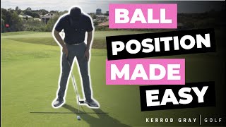 EASY BALL POSITION FOR IRONS [upl. by Aicela55]