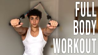 Full Body Resistance Band Workout At Home Workout [upl. by Yrrab]