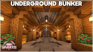 Minecraft How to Build an Underground Survival Bunker Tutorial 2021 [upl. by Jacquelyn]