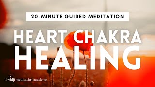 20 Minute Guided Meditation for Healing EMOTIONAL PAIN amp Your HEART CHAKRA  davidji [upl. by Selrahcnhoj]