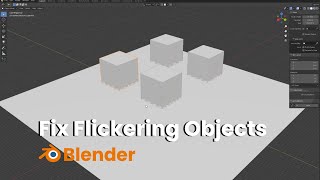 How to fix Flickering Objects  Blender [upl. by Ihtac232]