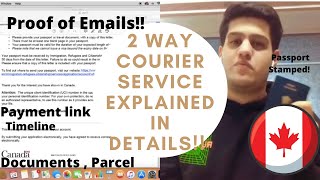 2 Way Courier Service for PASSPORT explained from receiving PPR to getting visa stamped VFS GLOBAL [upl. by Erasaec378]