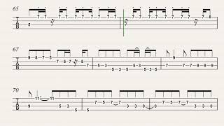 Crossroads Cream live Bass PlayalongJack BruceStandard E tuning [upl. by Hansiain]