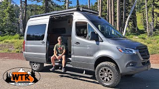 Mercedes Sprinter 4x4 Off Road Camper Tour  Outside Van [upl. by Rame706]