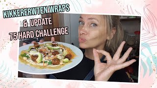 Kikkererwten wraps recept amp update 75 Hard Challenge  vegan vlog [upl. by Vidal]