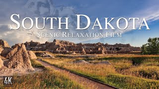 South Dakota 4K Relaxation Film  Mt Rushmore Aerial Drone  Badlands National Park amp Calming Music [upl. by Eidnew]