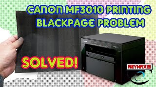 Canon MF3010 Printing Black Page Problem Solved [upl. by Gotthard]