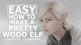 SKYRIM RACEMENU  HOW TO MAKE A PRETTY ELF  MODDED EDITION [upl. by Annirak]