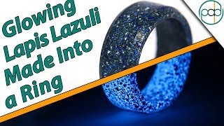 Making a Real Lapis Lazuli Glowstone Ring [upl. by Larue]