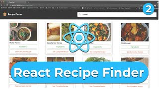 Build a Food Recipe App with React  API integrationaxios Debouncing Material UI  Recipe Finder [upl. by Kcire979]