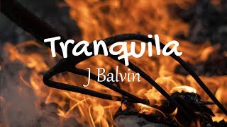 J Balvin  Tranquila Lyrics  Letras  Gasolina [upl. by Neerehs]