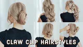 How To Style A Claw Clip 2022 [upl. by Grosberg]