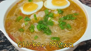 Easy recipe Chicken Miswa  Miswa chicken soup [upl. by Nuoras]