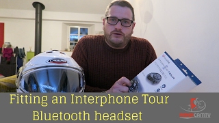 Fitting an Interphone Tour Bike Intercom System to a Caberg Helmet [upl. by Kopans]