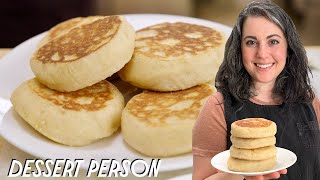 Claire Saffitz Makes Classic English Muffins  Dessert Person [upl. by Yenattirb543]