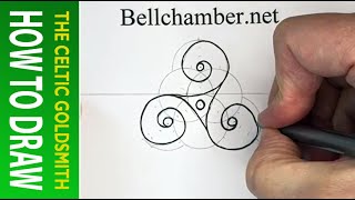 How To Draw Celtic Patterns 182  Triskele of Amfreville  2 of 3 [upl. by Reynold]