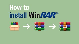 How to install WinRAR on Windows 10  WinRAR Video [upl. by Llertram]